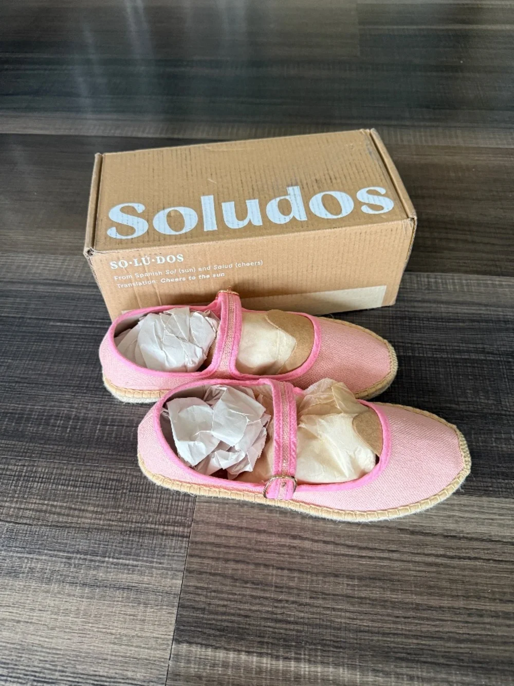 SOLUDOS - NWT - Mary Jane Espadrille | Organic Cotton | Dusty Rose Pink 7 - 7.5